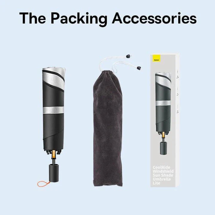 Foldable Car Windshield Sunshade Umbrella for Tesla Model 3 and Y - Provides Full Coverage, UV Protection, and Reduces Interior Temperature