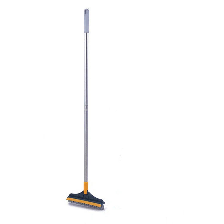 Versatile floor cleaning brush with triangular head and 120-degree rotating capabilities for easy access to tight spaces and corners
