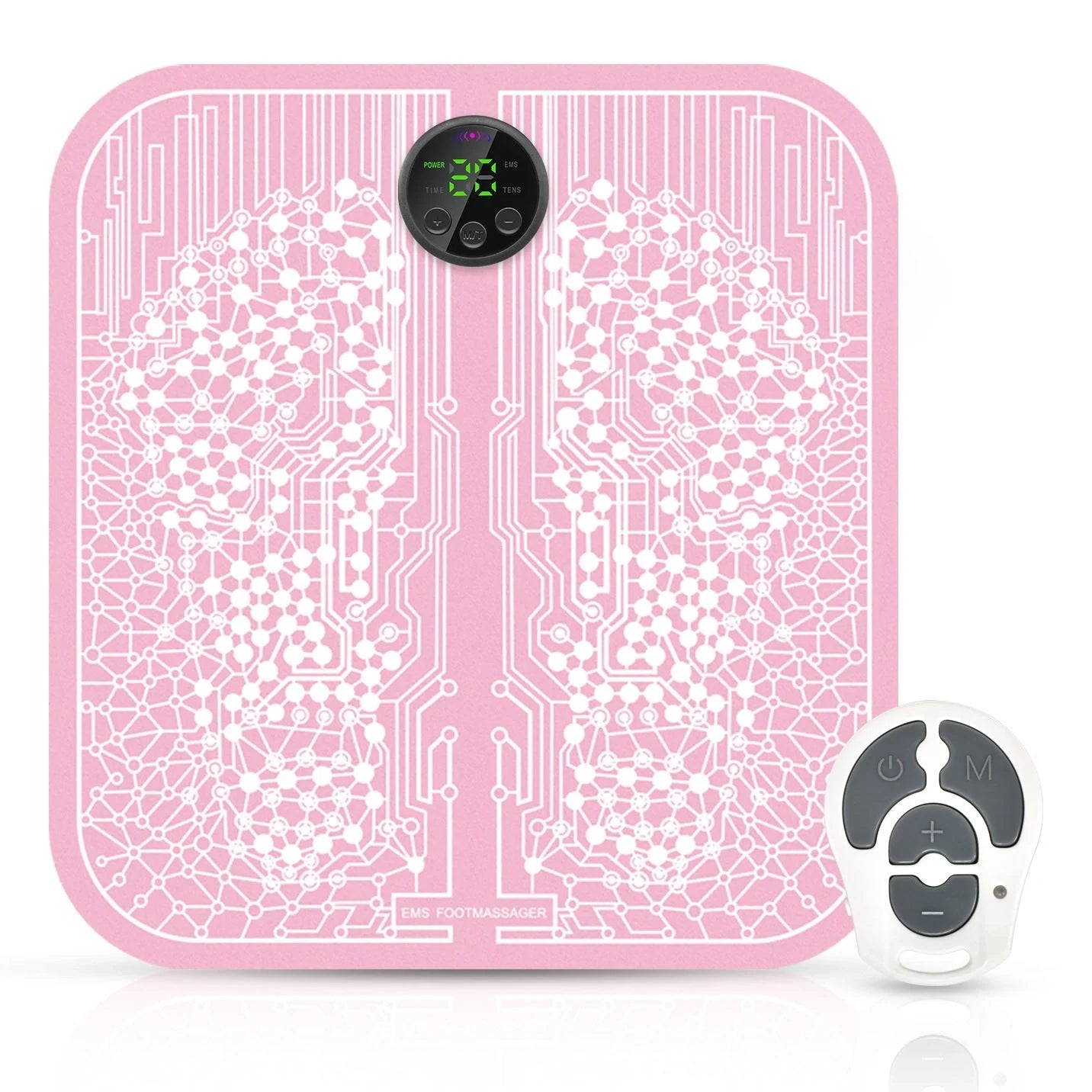 EMS Foot Massager Mat with adjustable modes and USB charging for foot relief