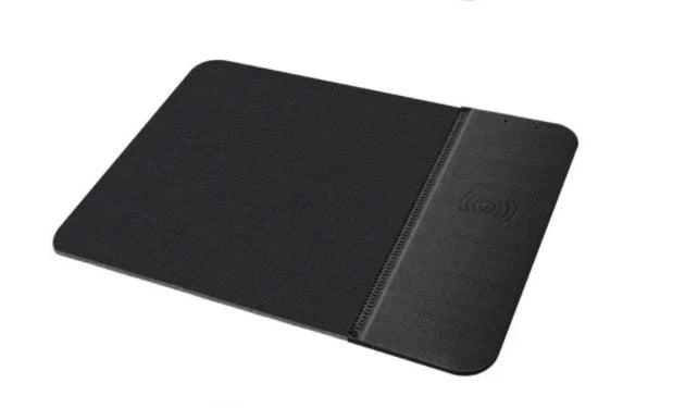 5W wireless charging mouse pad with high-precision fabric surface, natural rubber base, and anti-slip grip for seamless desk setup