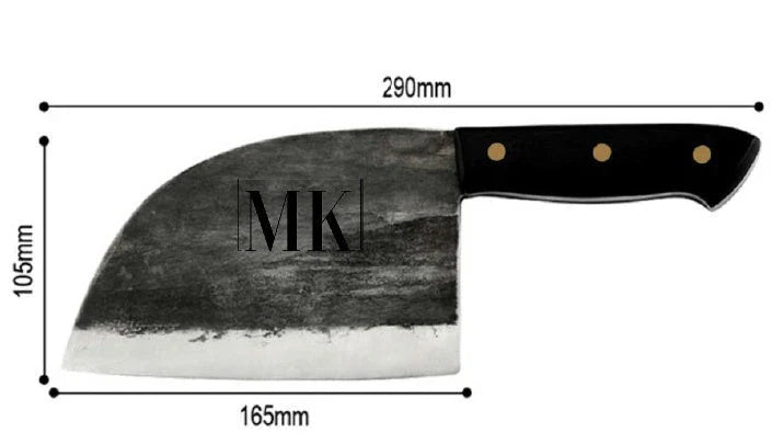 Premium stainless steel meat cleaver chef's knife with ergonomic handle and razor-sharp blade for tough cutting tasks