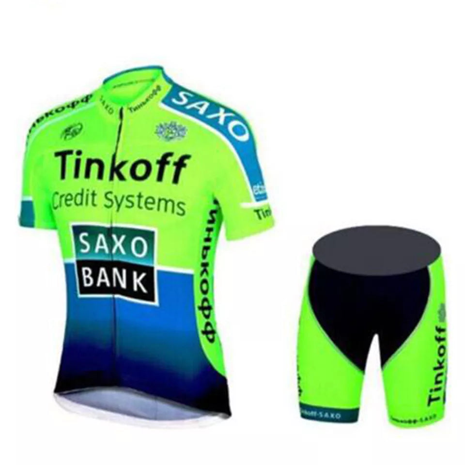 Breathable men's cycling suit in various colors for summer sports