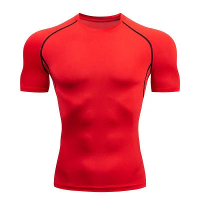 Quick-Dry Solid Color Fitness Short Sleeve for men and women