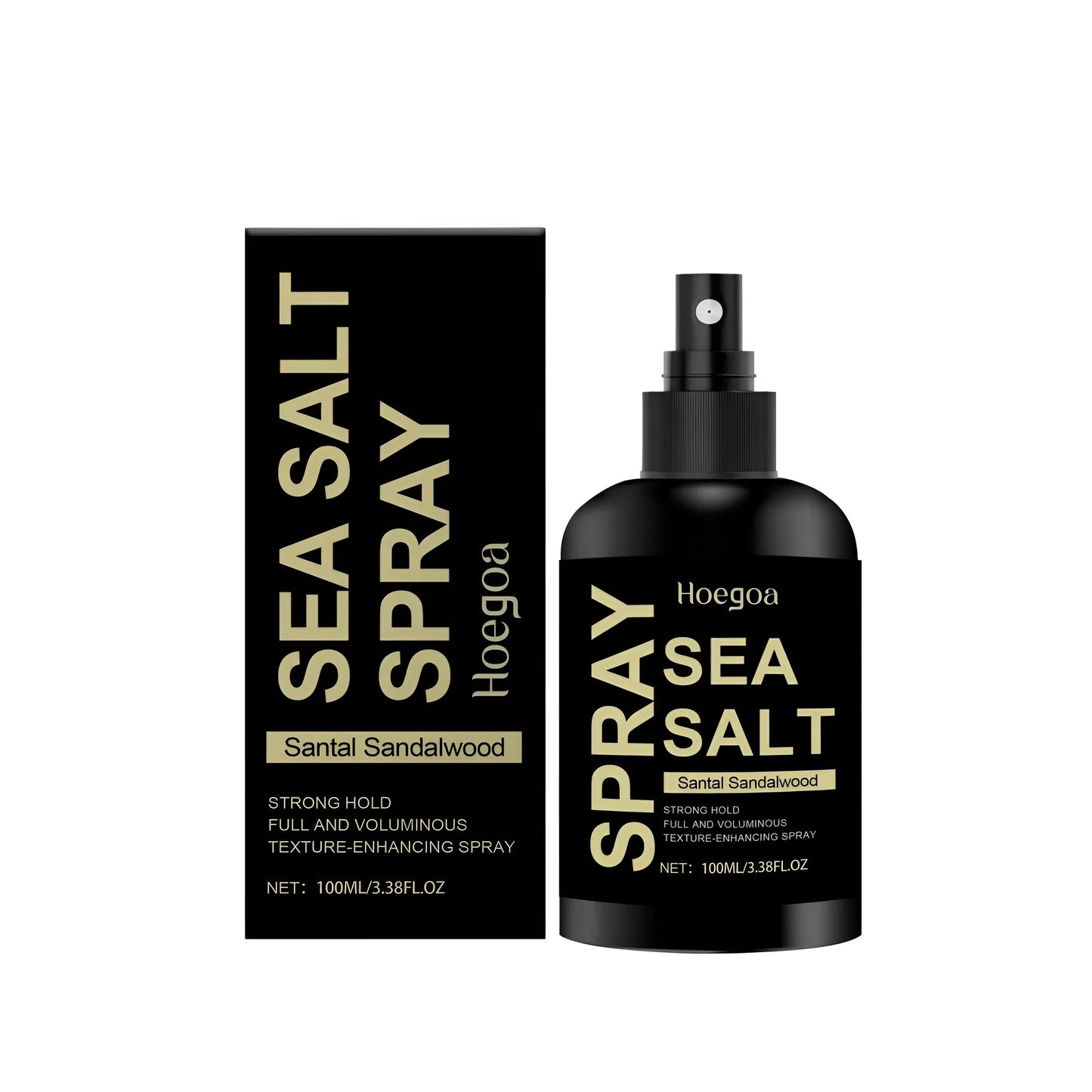 100ml bottle of sea salt hair styling spray for textured hairstyles