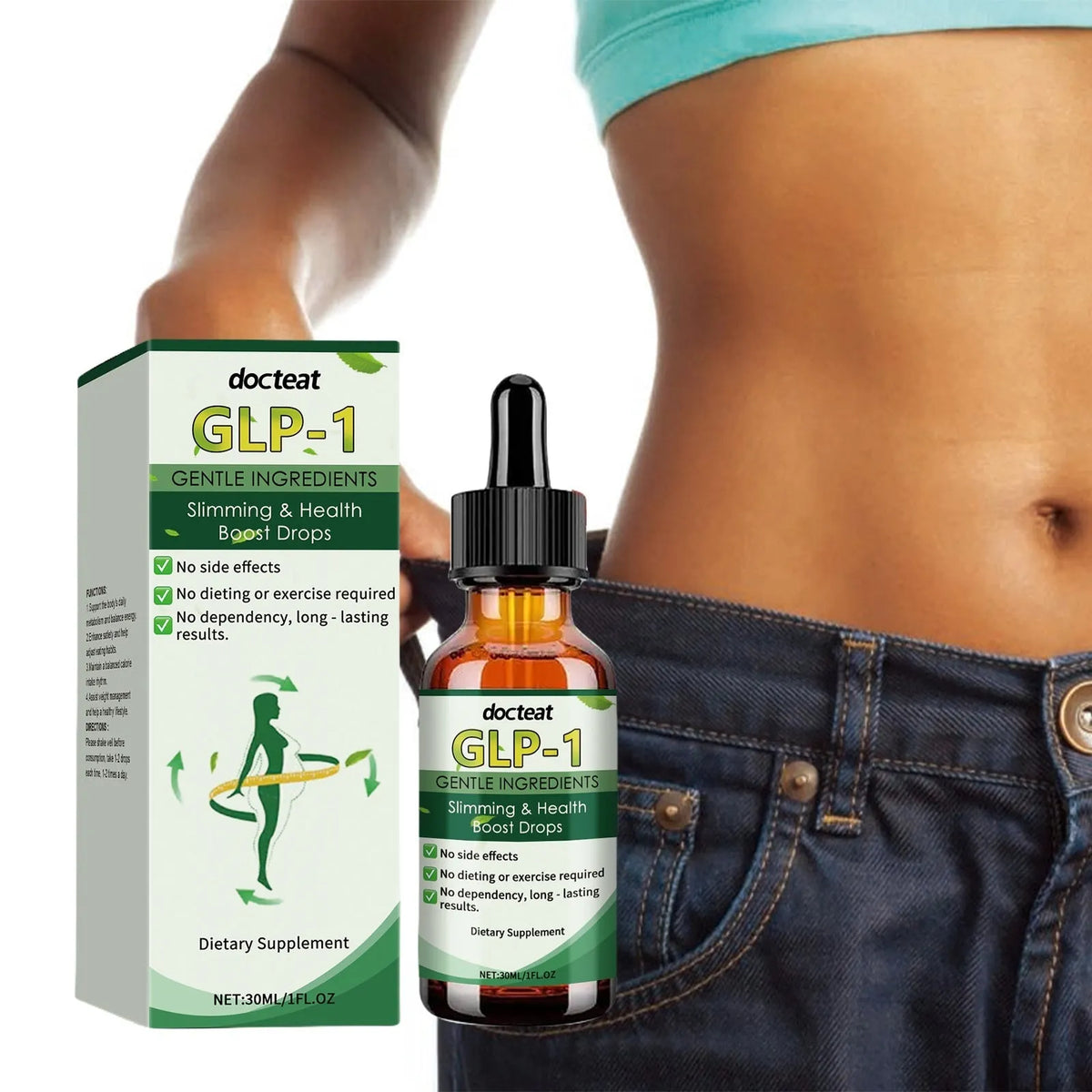 30ml dropper bottle of Management Drops Multiple Plant Extraction herbal solution.