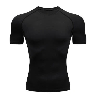 Quick-Dry Solid Color Fitness Short Sleeve for men and women
