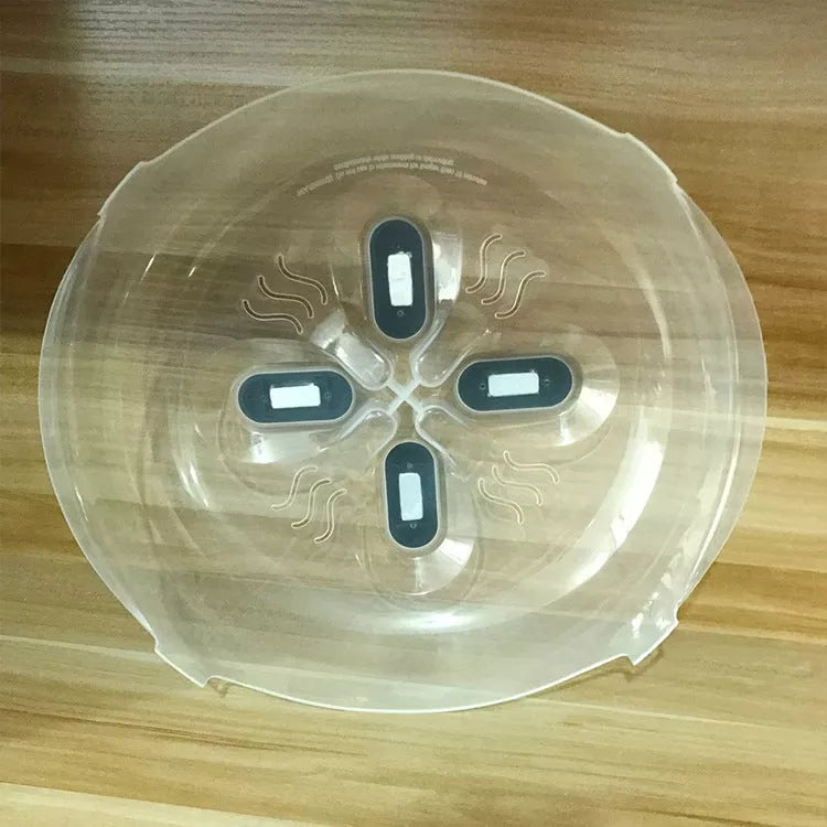 Hover Cover Spill Prevention for microwaves in white