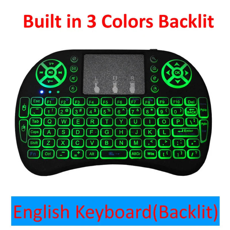 Wireless Smart Keyboard with larger touchpad, dual mouse buttons, and compact design for versatile device control