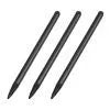 Dual-purpose touch screen stylus pen for mobile phones in silver, black, or red