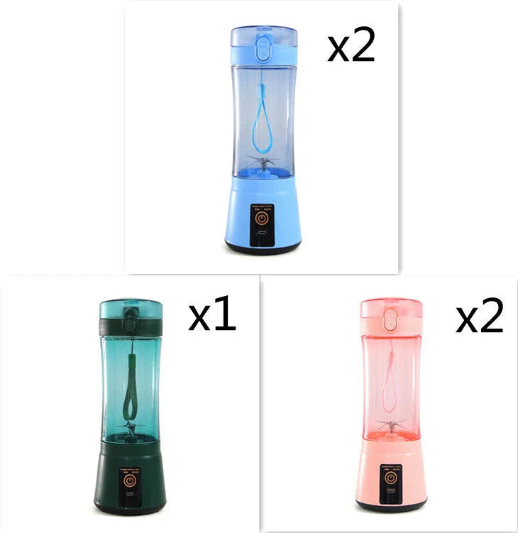 Rechargeable portable blender for making smoothies, shakes, and other on-the-go refreshments