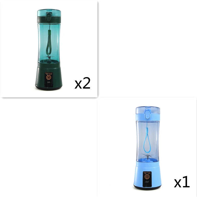Rechargeable portable blender for making smoothies, shakes, and other on-the-go refreshments