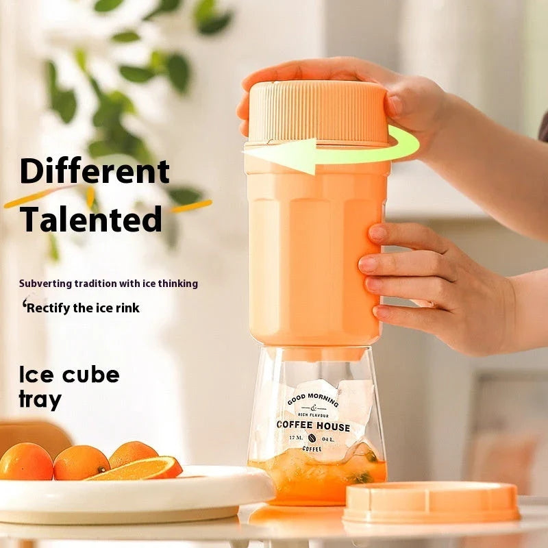Ice tray with twist-release mechanism for easy ice cube removal, made of high-quality materials and available in various colors