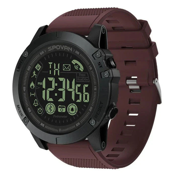 Bluetooth-enabled smart watch with sporty design, waterproof features, and intelligent movement tracking for active lifestyles