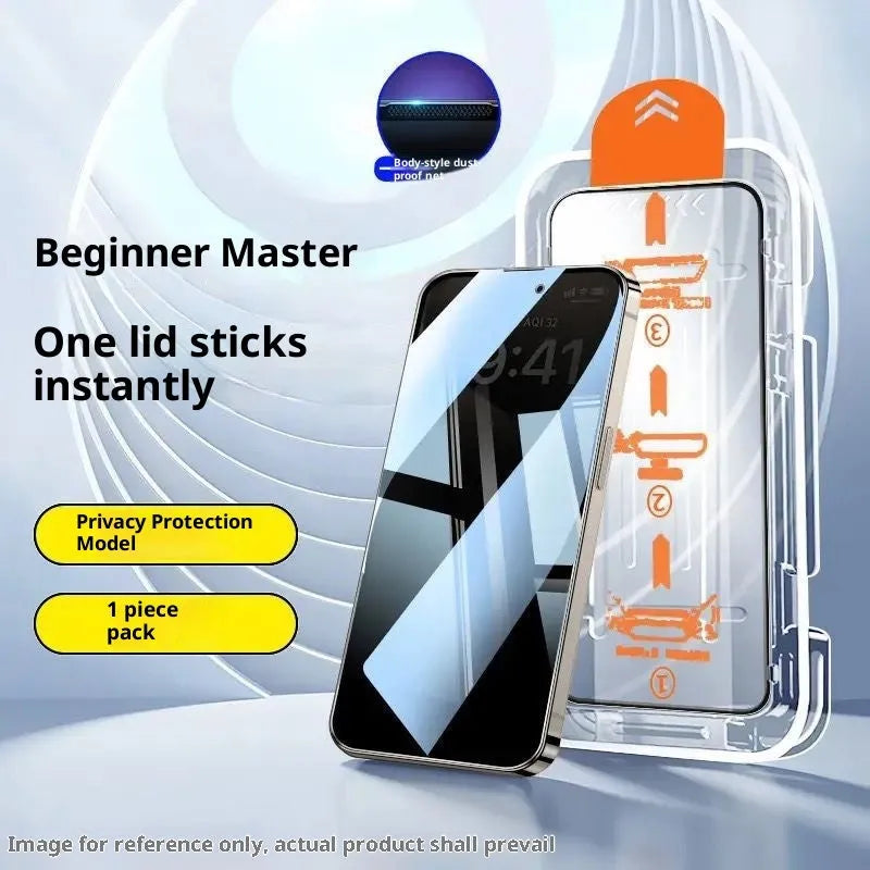 TPU hydrogel screen protector for iPhone 11 to 17 with Ultra HD, anti-blue light, and privacy finishes.