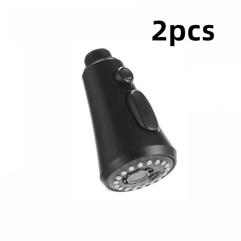 Pressurized faucet sprayer with 360-degree rotation, 3 water modes, and anti-splash design for powerful kitchen cleaning
