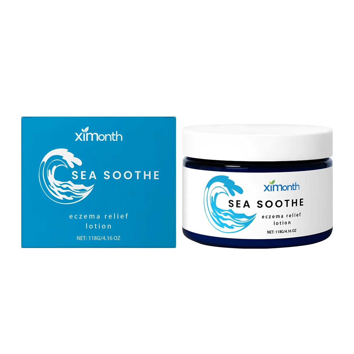 118g jar of barrier repair cream with mint leaves and shea butter for skincare.