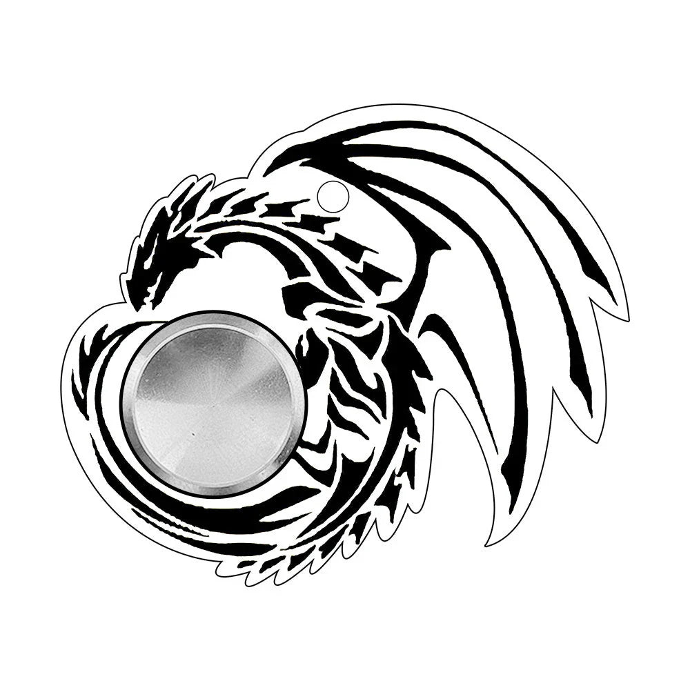 Customizable fidget spinner toy with keychain, available in various designs for stress relief and focus