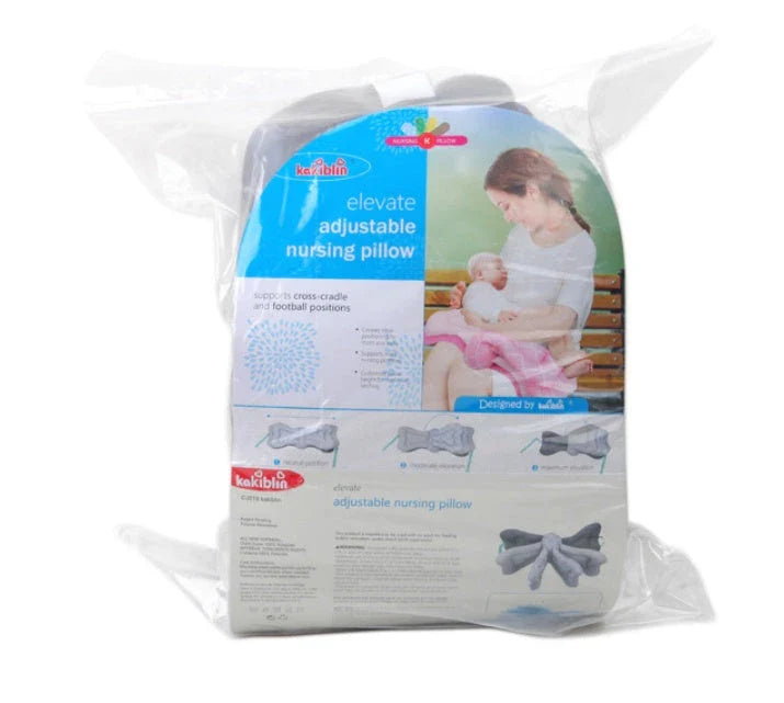 Adjustable breastfeeding pillow with soft, cloud-like filling and rectangular shape for customized comfort and support during feeding and bonding moments with your baby.