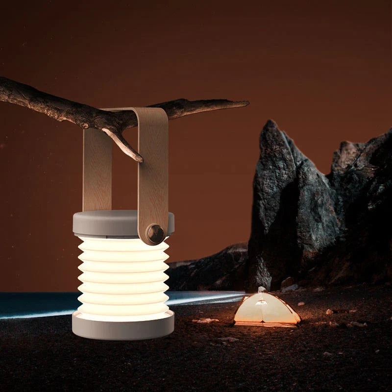 Foldable LED Lantern Lamp with Dimmable Touch Control, Portable and Rechargeable Lighting Solution for Home Decor