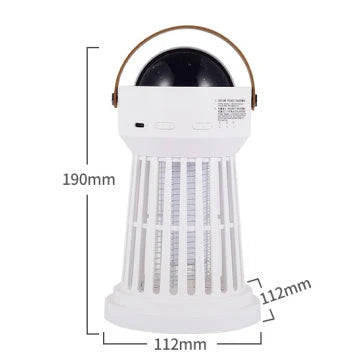 2-in-1 Mosquito Killer Lamp with star ceiling projection, designed for indoor and outdoor use to eliminate mosquitoes while providing a relaxing ambiance