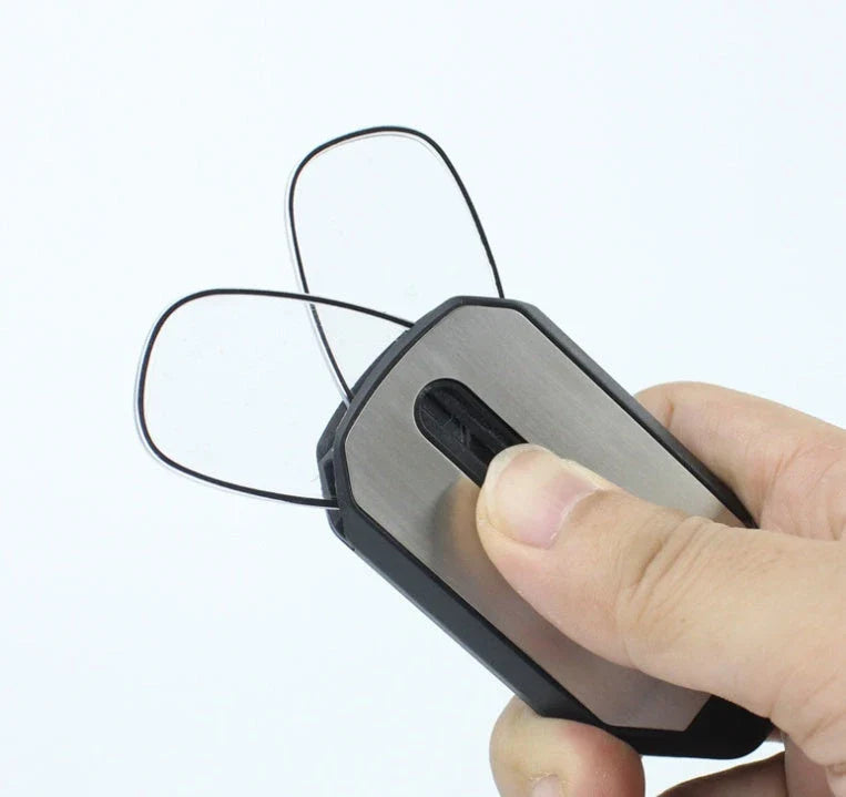 Sleek clip-on reading glasses with polycarbonate lenses for discreet and comfortable magnified vision