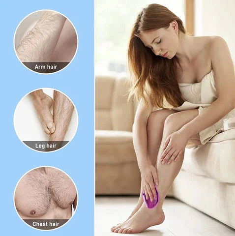 Crystal Hair Removal Eraser - Innovative tool for gentle, hassle-free hair removal
