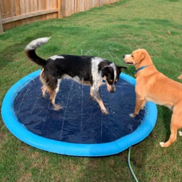 Dog Splash Sprinkler Pad - A fun and safe outdoor water toy for dogs and kids to enjoy during the summer
