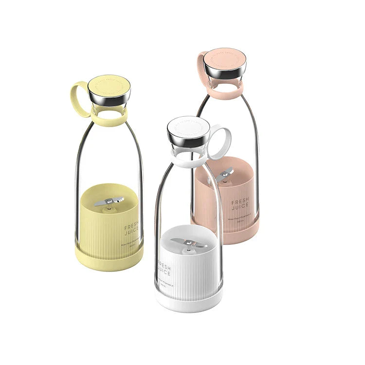 350ml electric juicer blender with 3D stainless steel blades, USB rechargeable, compact and portable design for healthy beverages anytime, anywhere