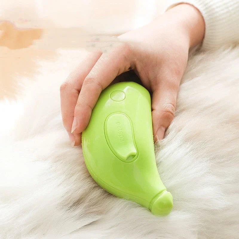 Rechargeable 3-in-1 pet grooming brush with steamy massage function for cats and dogs