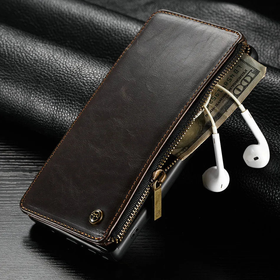 Samsung Note9 flip case in PU leather with anti-scratch protection and secure grip design