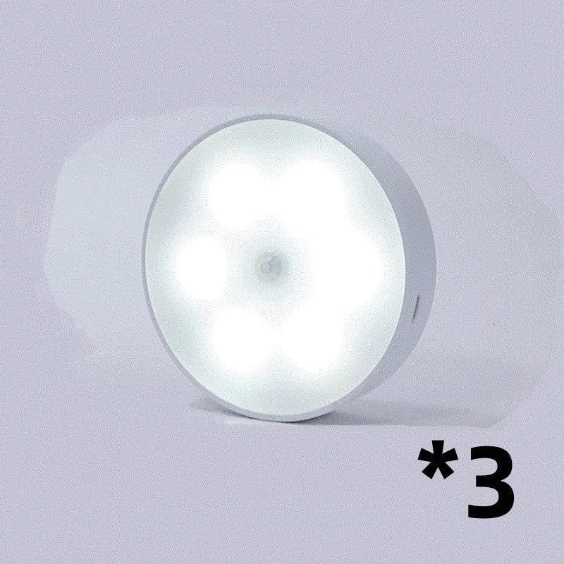 USB-powered motion-activated LED puck lights for cabinets, closets, and other small spaces
