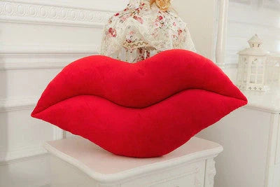 Adorable Big Lips Plush Pillow for kids, perfect for cuddles and decor