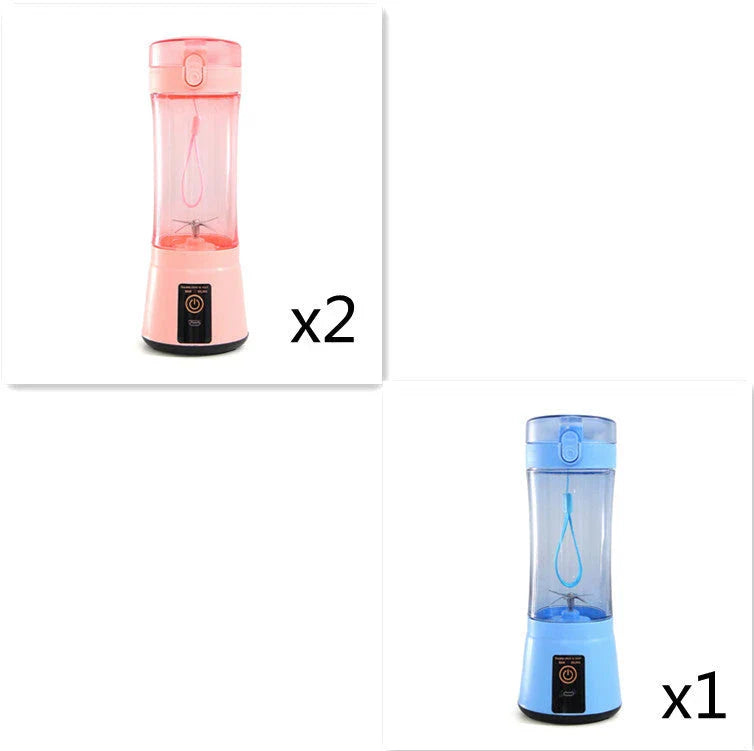 Rechargeable portable blender for making smoothies, shakes, and other on-the-go refreshments
