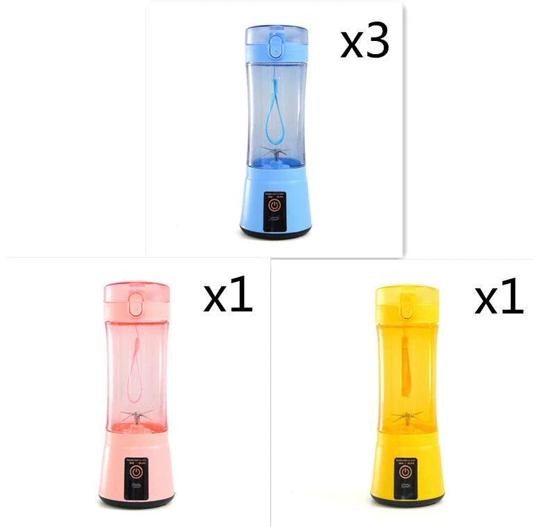 Rechargeable portable blender for making smoothies, shakes, and other on-the-go refreshments