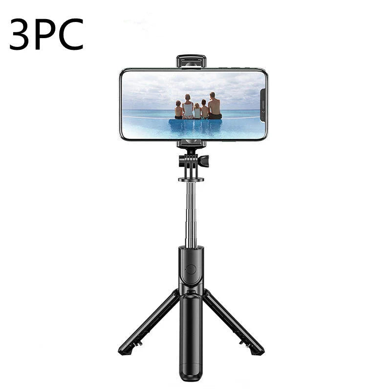 Bluetooth Selfie Stick with Tripod for iPhone, Extendable Length, Remote Control, Hands-Free Photography
