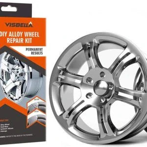 DIY Alloy Wheel Repair Kit for restoring scratches, curb rash, and minor dents on car wheels