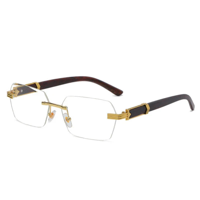 Rectangular frame sunglasses in grey color, featuring alloy construction and UV400 gradient lenses for stylish eye protection.