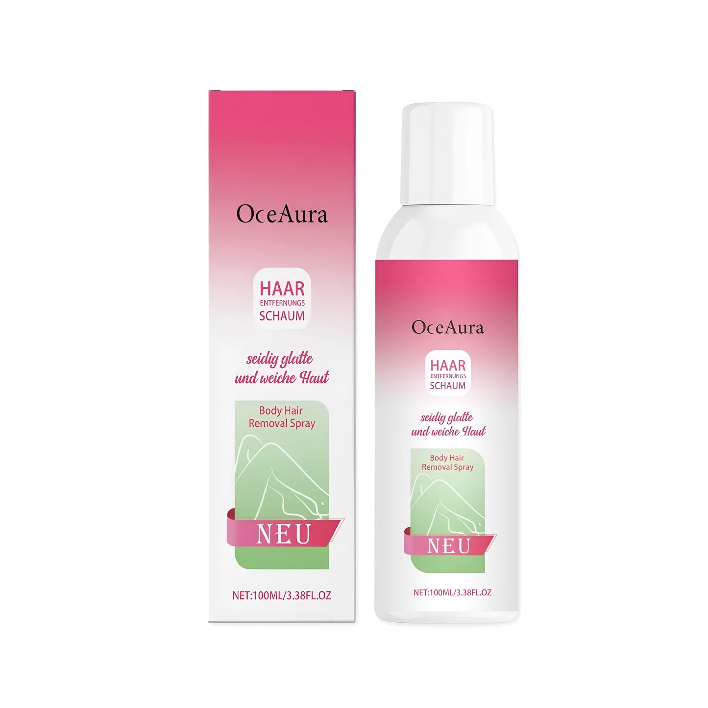 100ml body hair removal spray bottle with calcium thioacetate formula for legs and arms