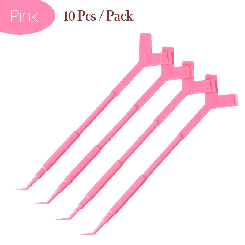 10 Pcs/Pack Y-Shaped Eyelash Picker for Professional Eyelash Extensions in various colors