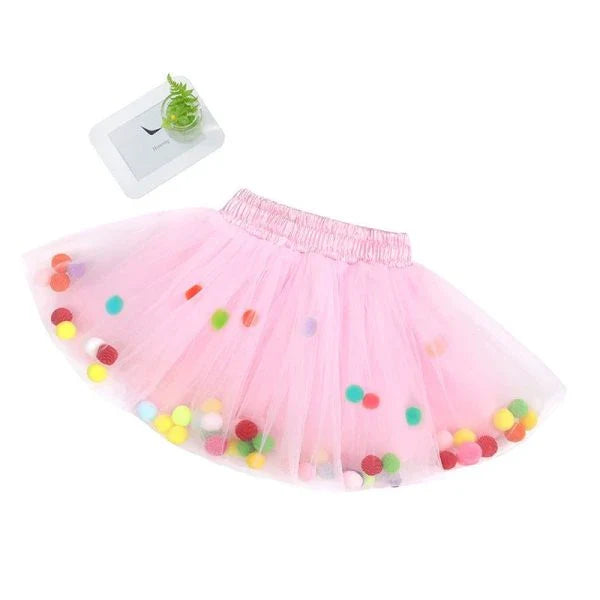 A fluffy princess skirt in a variety of vibrant colors, perfect for little girls to feel like royalty.