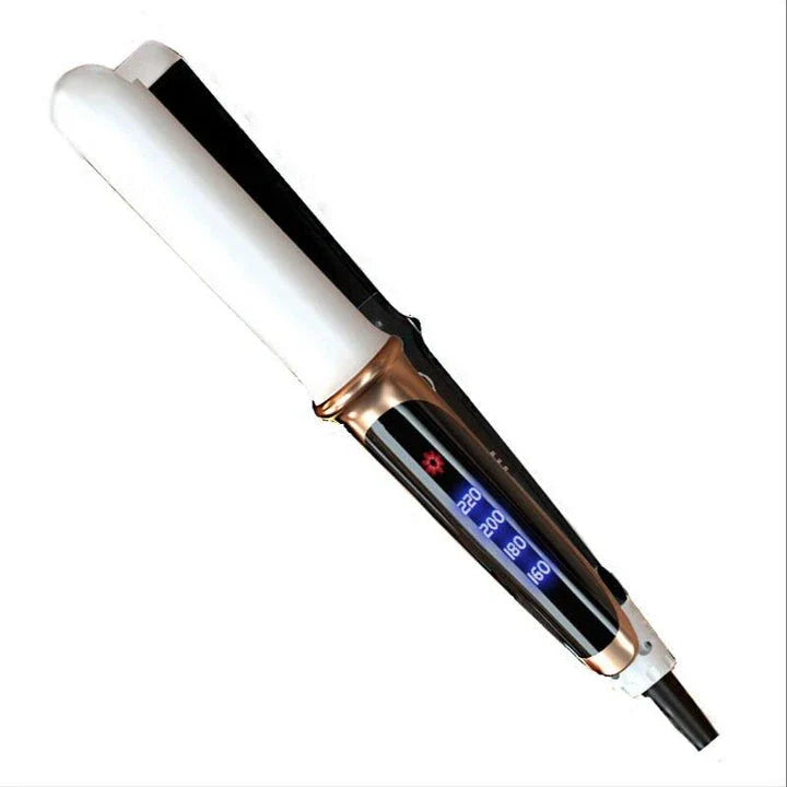 Professional Ceramic Hair Straightener with adjustable temperature control, floating plate design, and tourmaline ceramic coating for smooth, frizz-free styling