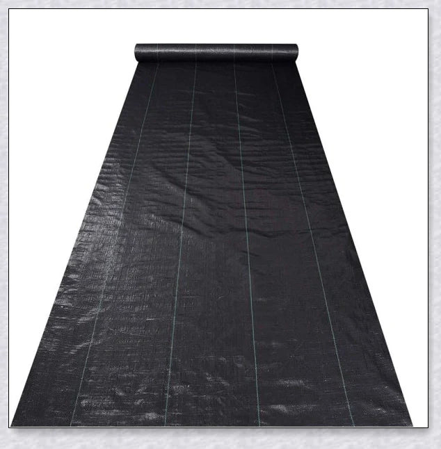 Weed Block 4Ft X 250Ft Landscape Fabric Ground Cover made of durable, UV-resistant polypropylene material to effectively block sunlight and suppress weed growth