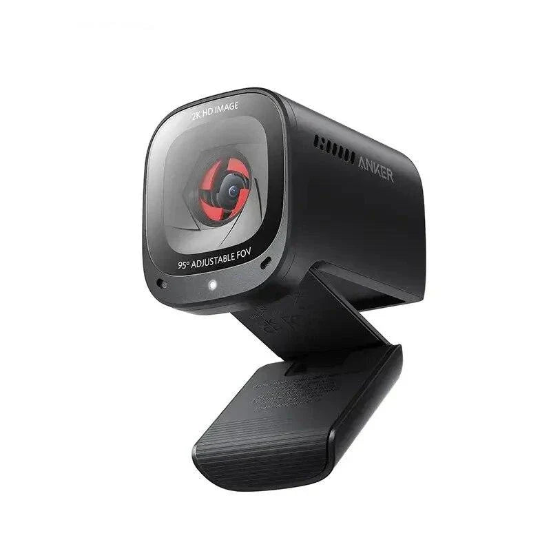 2K Ultra HD webcam with noise-cancelling microphones and privacy cover for professional-grade video conferencing