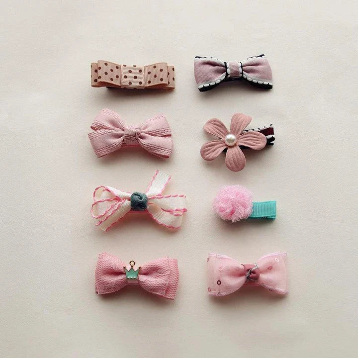 Colorful and stylish hair accessories for dogs, including bows and clips in various shades to complement your furry friend's unique personality.