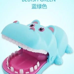 Colorful interactive animal-themed toy with a switch that opens and closes the animal's mouth, promoting hand-eye coordination and parent-child bonding