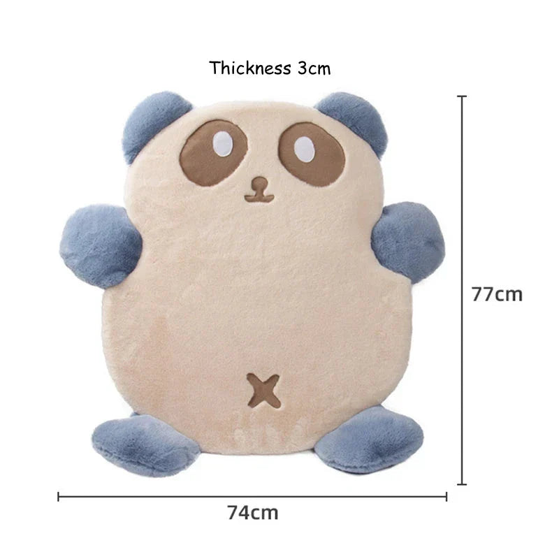Cozy and stylish panda-themed pet bed with soft, non-slip, and machine-washable features