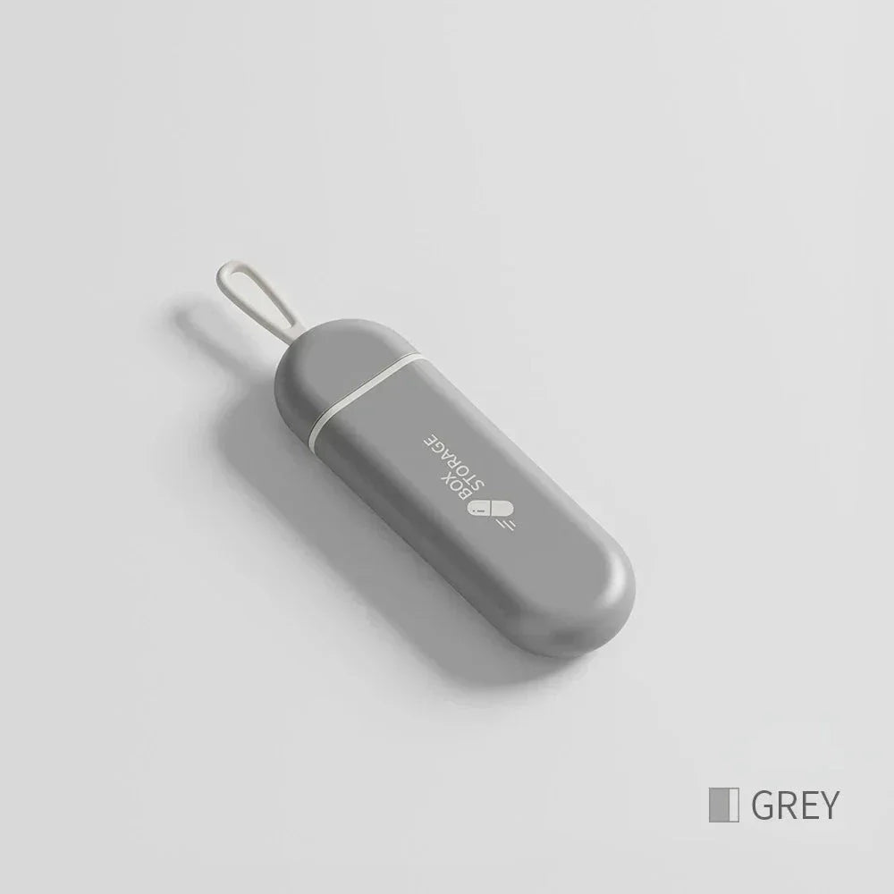 Compact Portable Daily Pill Organizer - Durable Medicine Dispenser for Convenient Medication Management