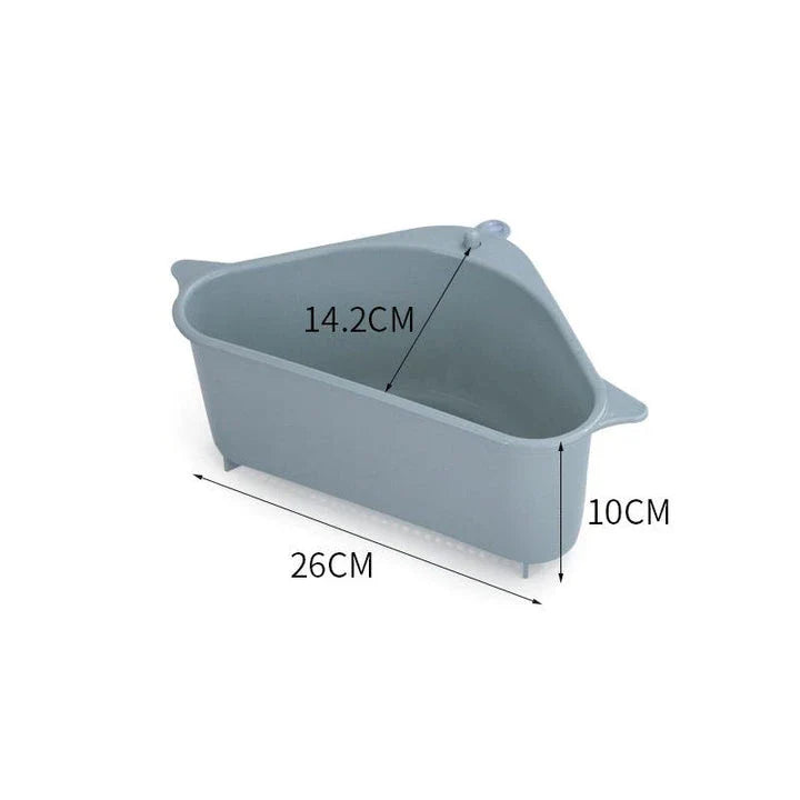 Eco-Friendly Kitchen Sink Organizer Tray with Drain Basket for Leftovers and Soup Separation