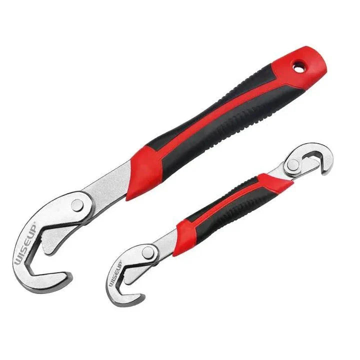 2Pcs Multifunctional Adjustable Pipe Wrench with Anti-Slip Handle, Versatile and Durable Tool for Home Repairs, Woodworking, and Machinery Maintenance