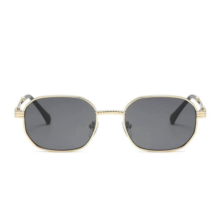 Fashionable square sunglasses with gradient lenses and a durable alloy frame for a classic yet trendy look